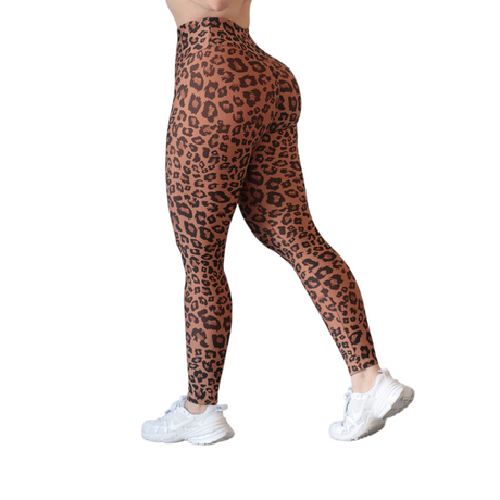 Leggings push up | Supplex Stretch, Liso Print – Tawny