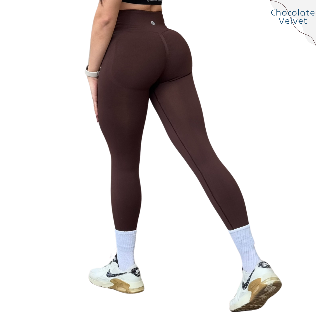 Leggings Deportivos para Mujer Fitness: Seamless Efecto Push Up, Cintura Alta, Textil Tejido Liso Suave Transpirable, Varios Colores  | Adriana Olimpo