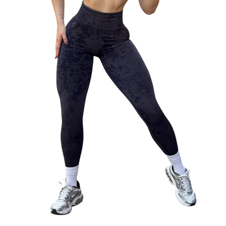 Leggings Burbuja + Push Up | Seamless Compresión - Marino deslavado