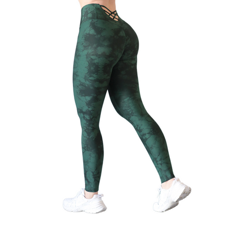 🔹 Leggings push up | Supplex Stretch, Liso – Verde Die