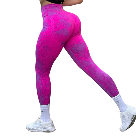 Leggings Burbuja + Push Up | Seamless Compresión - Barbie Deslavado
