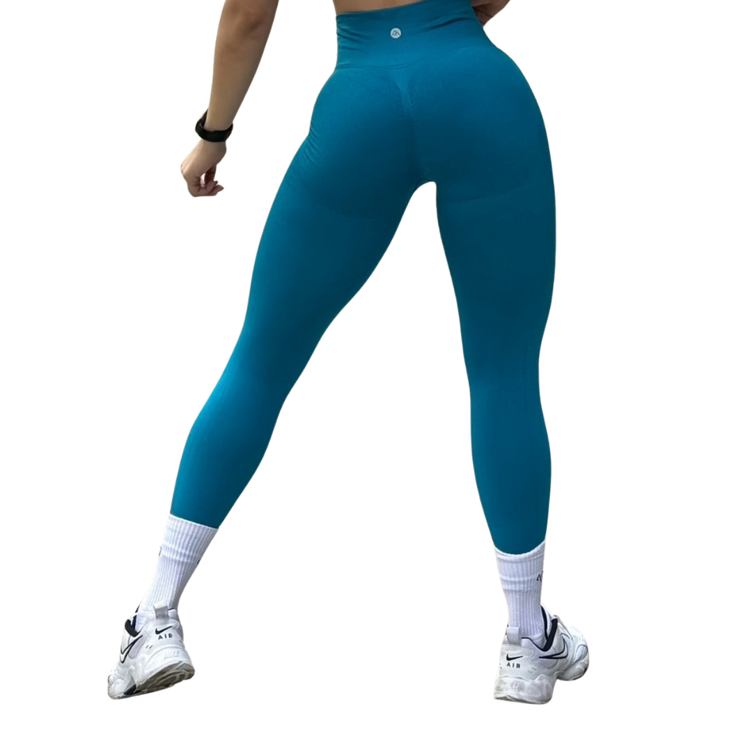 Leggings Burbuja + Push Up | Seamless Compresión - Plumbo