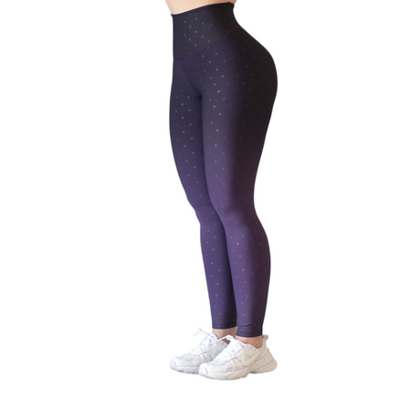 Leggings push up | Supplex Stretch, Relieves Corazones – Morado Degradado