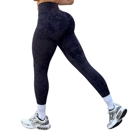 Leggings Burbuja + Push Up | Seamless Compresión - Marino deslavado