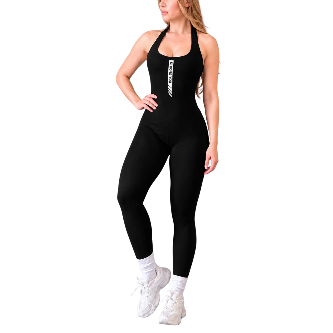 Enterizo básico | Supplex Stretch, Liso – Negro