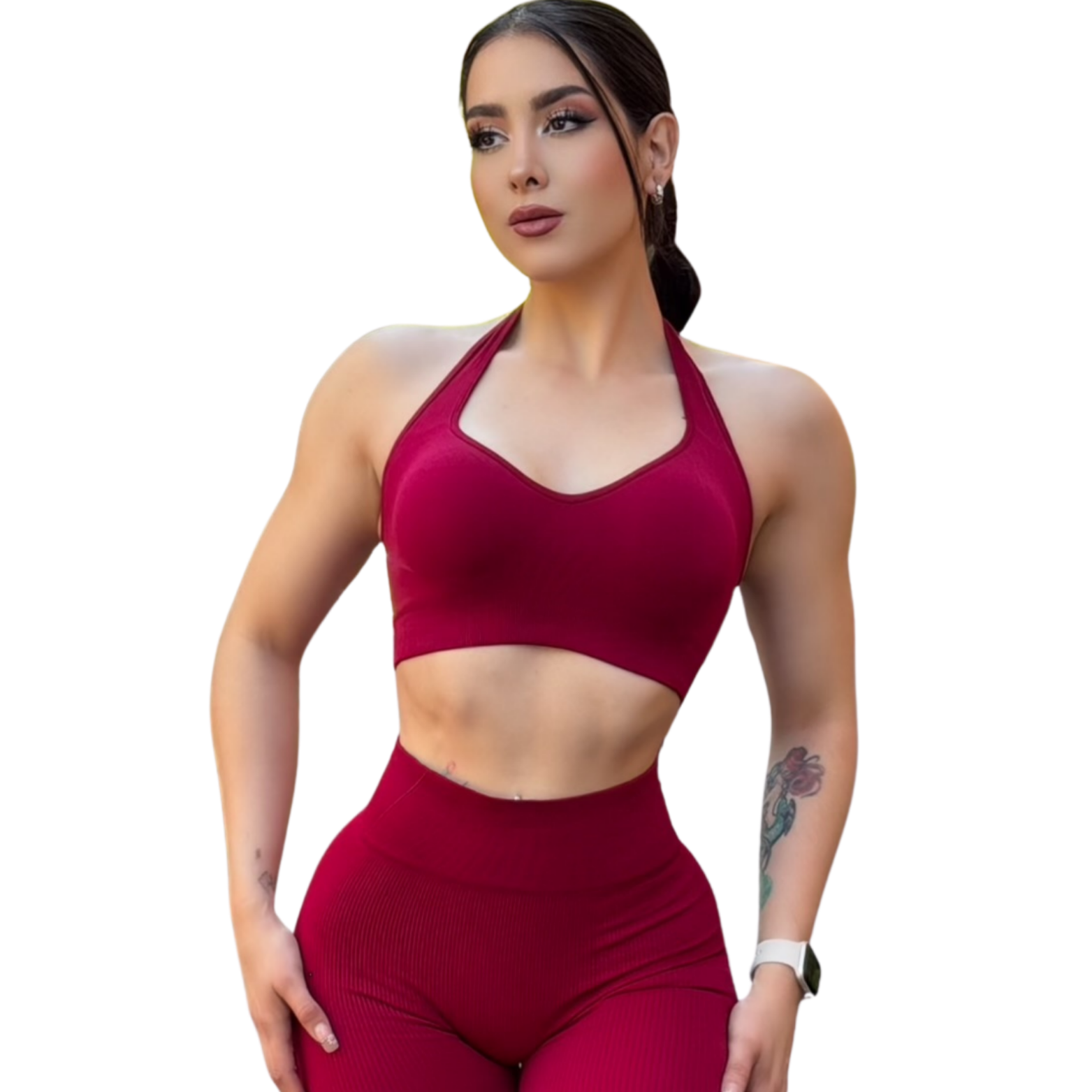 ADRIANAOLIMPO® | Top - Top Halter Deportivo | Dashian Slim – Scarlet Rouge | Ropa deportiva para mujer Elite HotSale Blackfriaday Envío Gratis a México. Mayoreo Menudeo Ofertas Exclusivas
