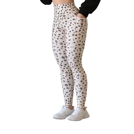 Leggings básico con bolsillos | Supplex Stretch, Liso – print beige