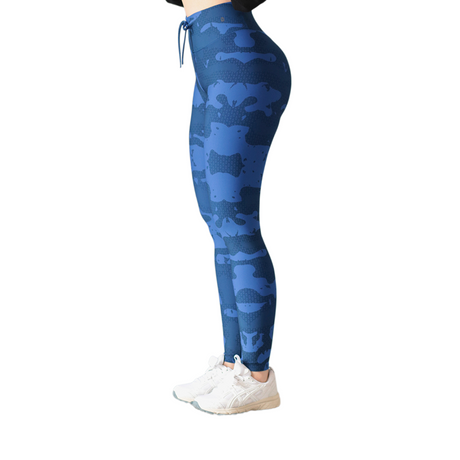 Leggings push up | Supplex Stretch, Liso Camu – Azul