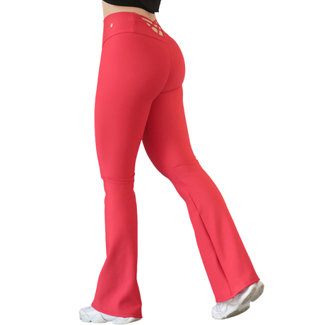 Leggings push up | Supplex Stretch, Liso – Rojo