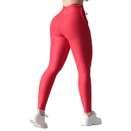 Leggings básico | Supplex Stretch, Relieves – roja