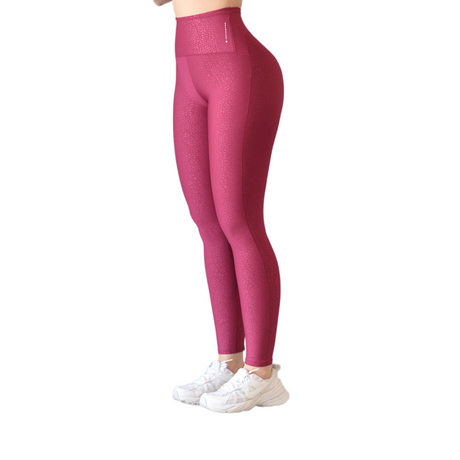 Leggings básico | Supplex Stretch, Relieves– frambuesa reptil