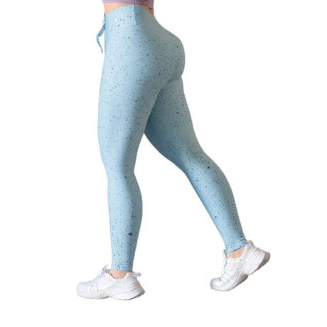 Leggings push up | Supplex Stretch, Liso Paint – Azul Bebé