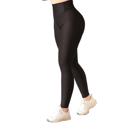 Leggings push up | Supplex Stretch, Relieves Polka Puntos – Negra