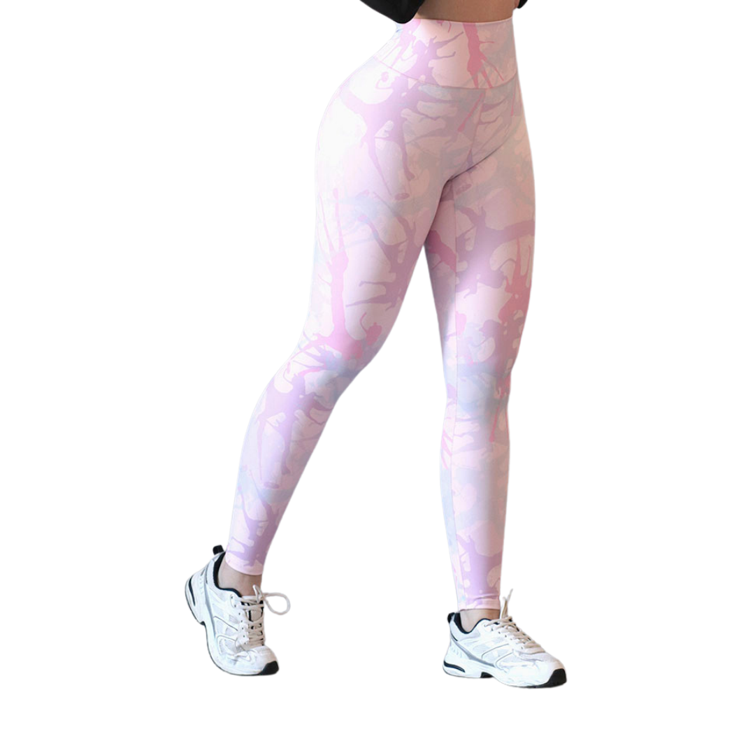 Leggings básico | Supplex Stretch, Liso – Rosa bebé