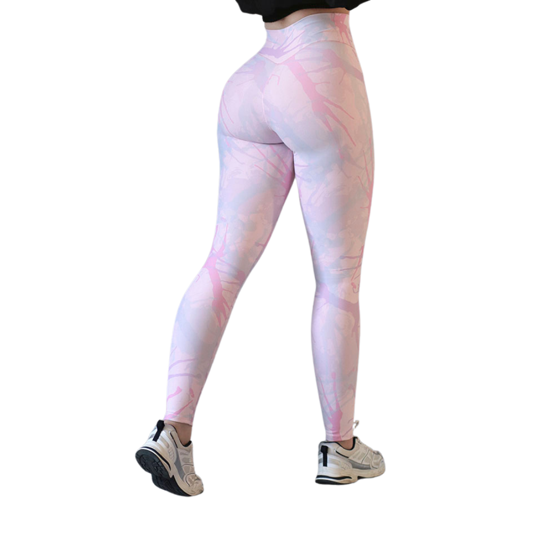 Leggings básico | Supplex Stretch, Liso – Rosa bebé