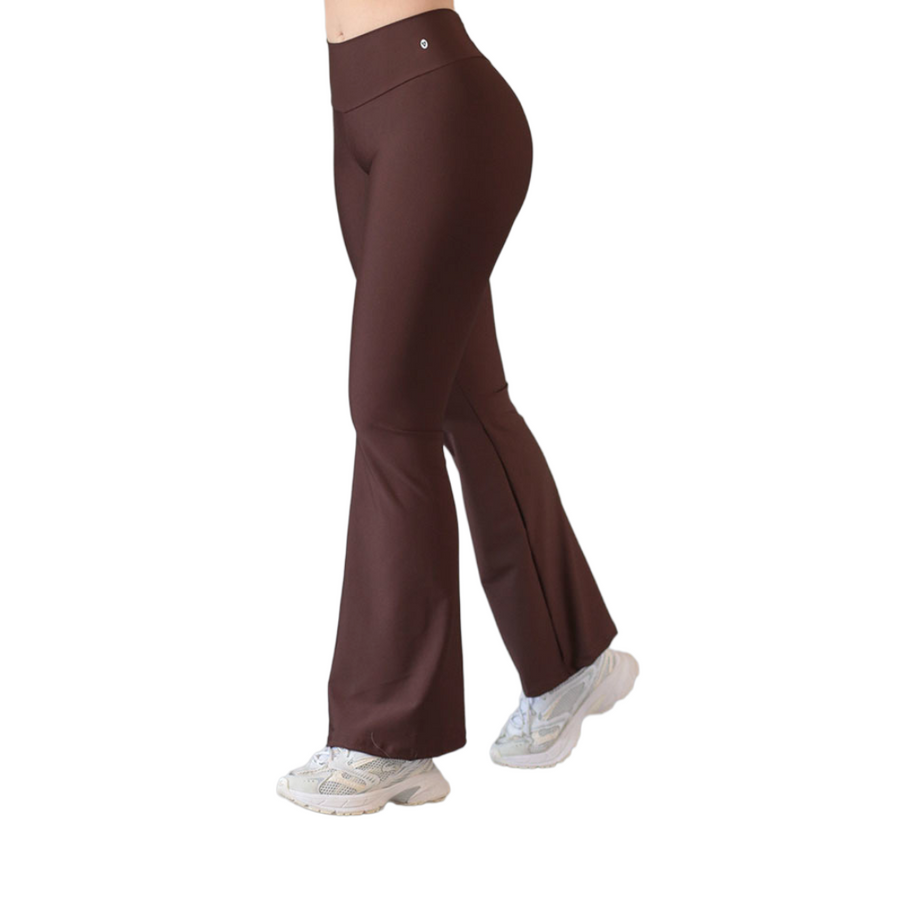 Leggings Campana push up | Supplex Stretch, Liso – Café