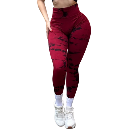 Leggings Burbuja + Push Up | Seamless Compresión – sangría y negro