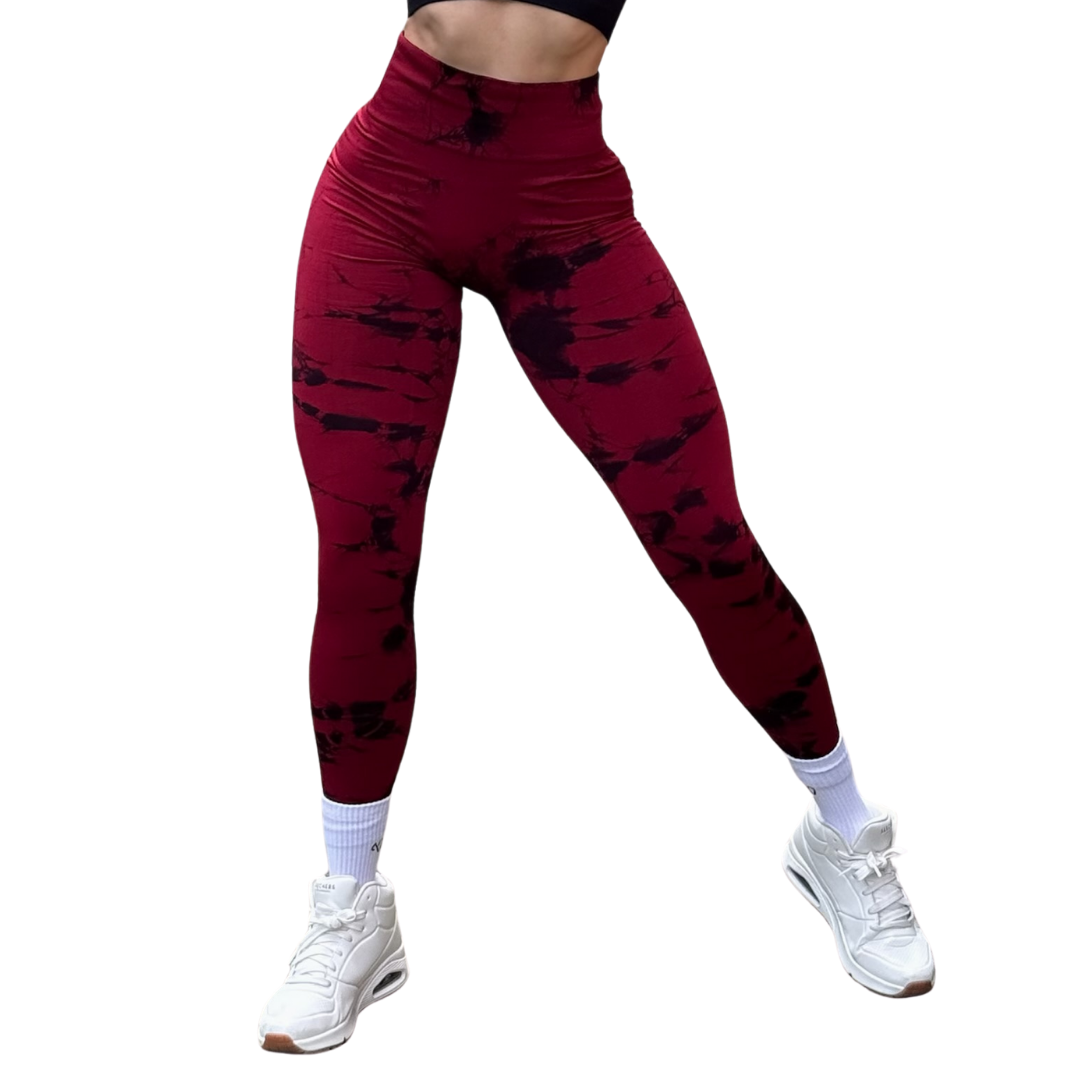 Leggings Burbuja + Push Up | Seamless Compresión – sangría y negro