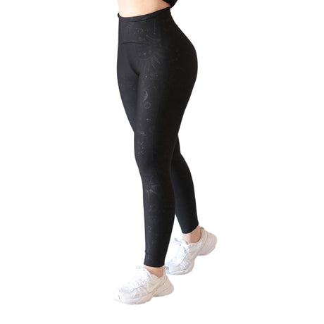 Leggings push up | Supplex Stretch, Relieve Solares – Negro