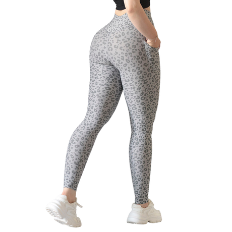 Leggings básico | Supplex Stretch, Liso Print - gris