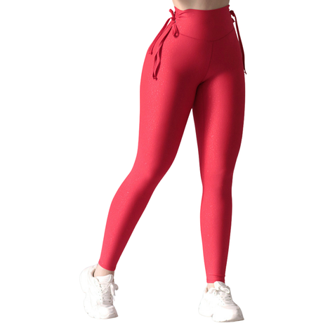 Leggings básico | Supplex Stretch, Relieves – roja