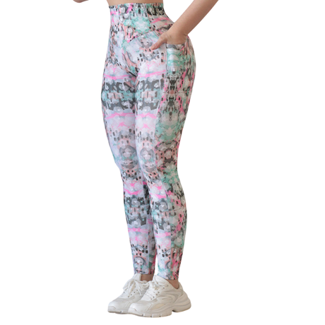 Leggings básico con bolsillos | Supplex Stretch, Liso – Paint