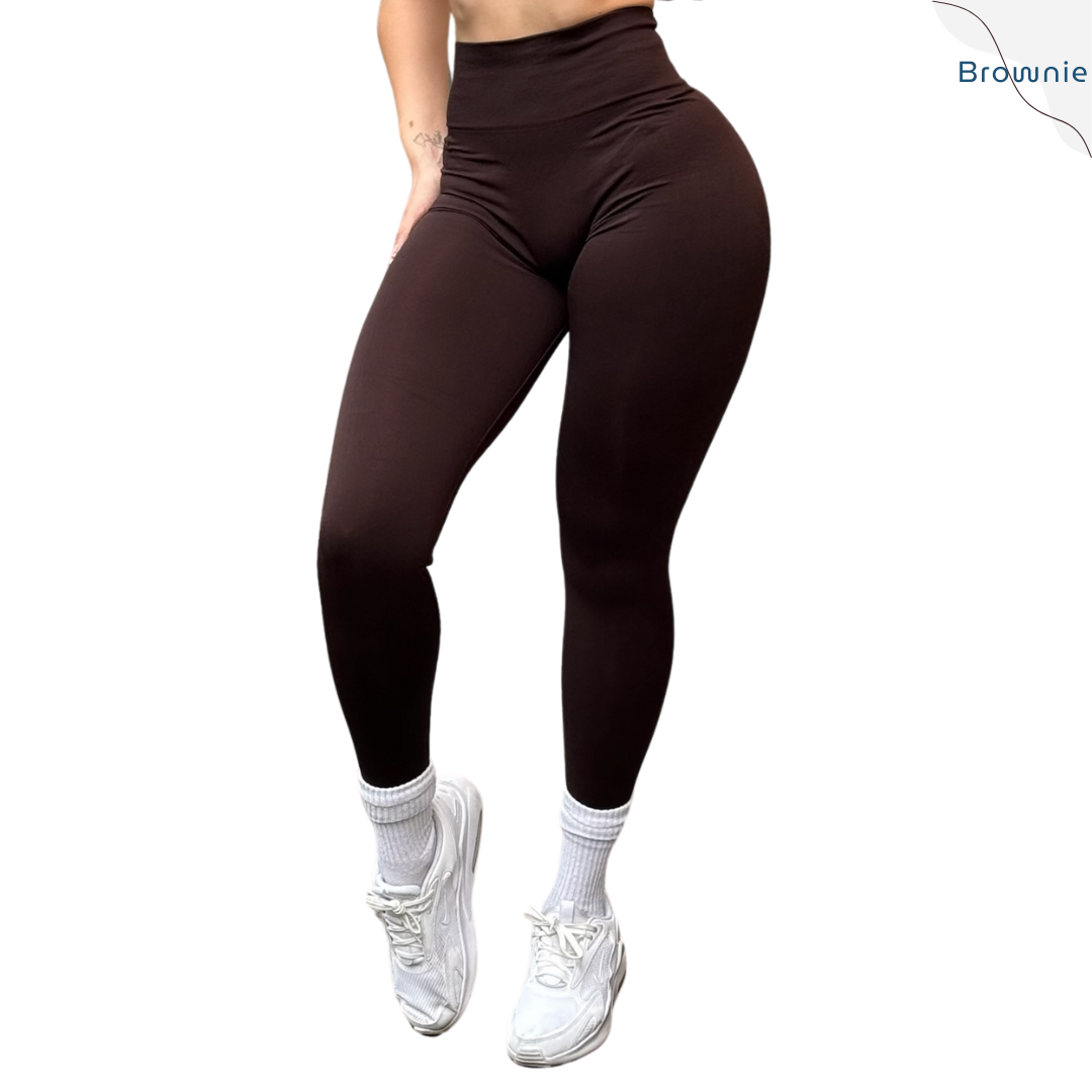 Leggings Deportivos para Mujer Fitness: Seamless Efecto Push Up, Cintura Alta, Textil Tejido Liso Suave Transpirable, Varios Colores  | Adriana Olimpo