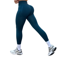 Leggings Burbuja + Push Up | Seamless Compresión - Petroleo
