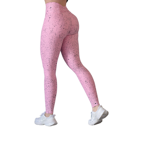 🔹 Leggings push up | Supplex Stretch, Liso – Rosa  Chispas