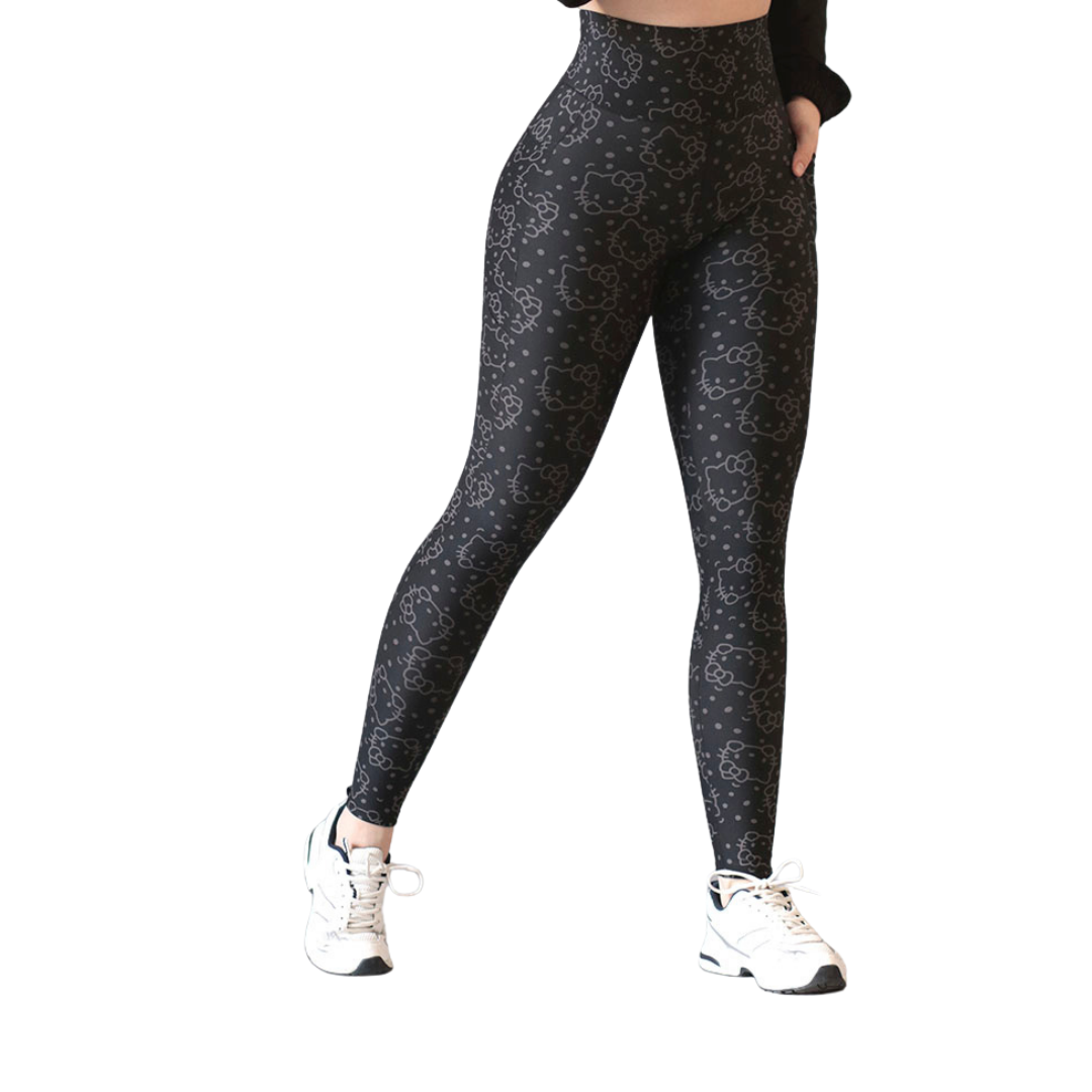 Leggings básico | Supplex Stretch, Liso – Kitty Negro
