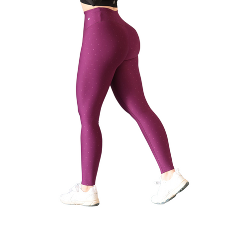 Leggings push up | Supplex Stretch, Relieves Polka – Morada
