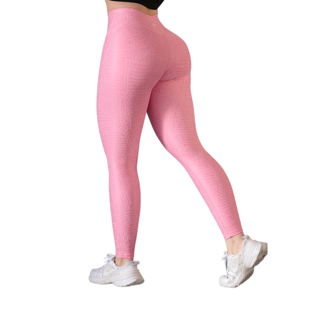 Leggings básico | Supplex Stretch, Destellos Hops – Rosa