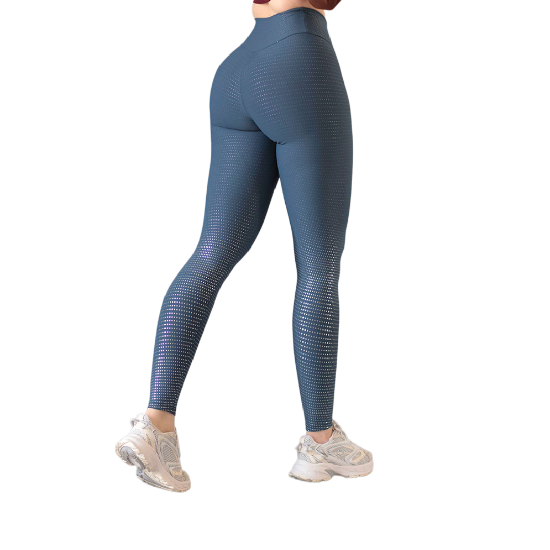 Leggings básico | Supplex Stretch, Destellos Puntos – Azul