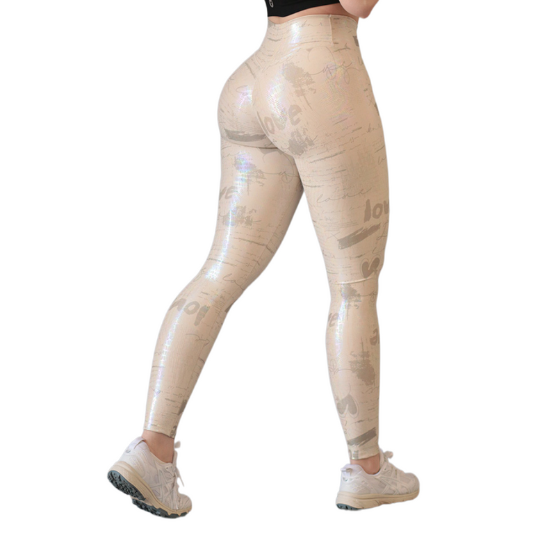 ADRIANAOLIMPO® | Leggins - Leggings push up | Supplex Stretch, Destellos Love – Beige | Ropa deportiva para mujer Elite HotSale Blackfriaday Envío Gratis a México. Mayoreo Menudeo Ofertas Exclusivas