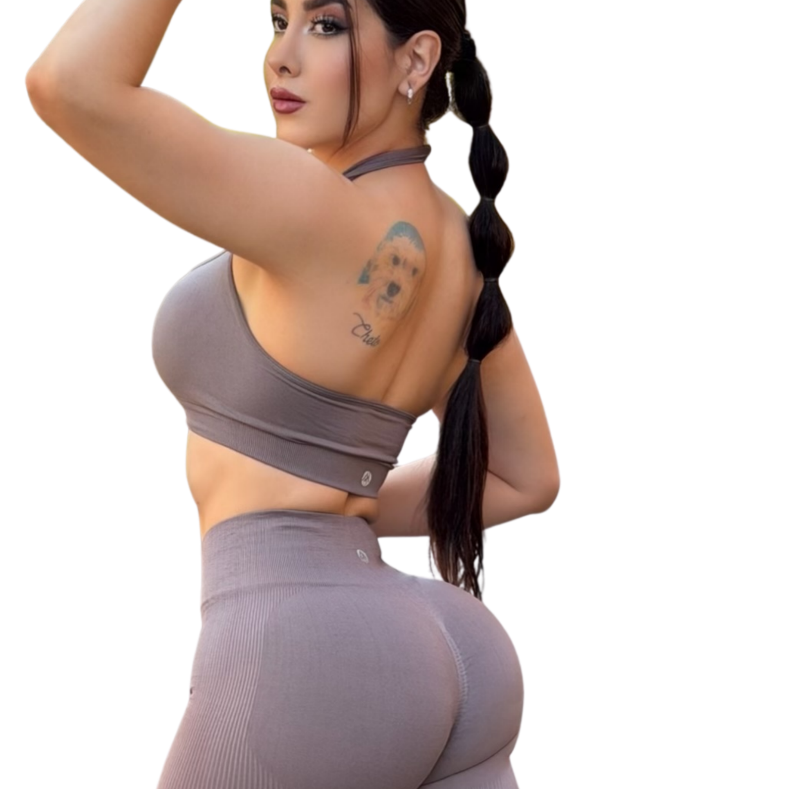 ADRIANAOLIMPO® | Top - Top Halter Deportivo | Dashian Slim – Velvet Smoke | Ropa deportiva para mujer Elite HotSale Blackfriaday Envío Gratis a México. Mayoreo Menudeo Ofertas Exclusivas