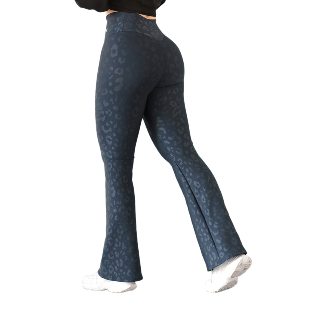 Leggings básico | Supplex Stretch, Relieves Leopardo – Marino