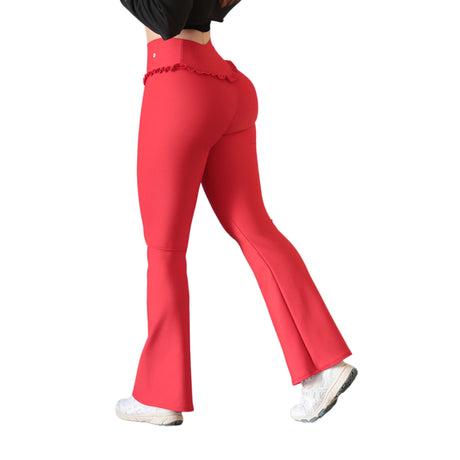 Leggings básico Campana | Supplex Stretch, Liso Ballerina – Roja