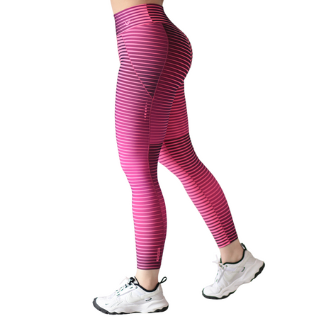 Leggings básico | Supplex Stretch, Liso Líneas – Rosa