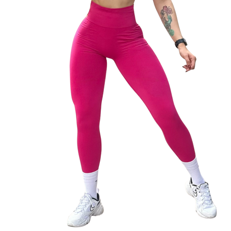 Leggings Burbuja + Push Up | Seamless Compresión - Rosa Eight