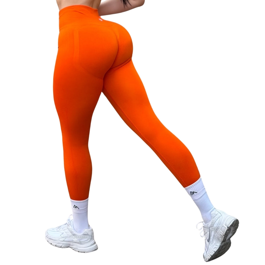 ADRIANAOLIMPO® | Leggins - Leggings Burbuja + Push Up | Seamless Compresión - Naranja | Ropa deportiva para mujer Elite HotSale Blackfriaday Envío Gratis a México. Mayoreo Menudeo Ofertas Exclusivas
