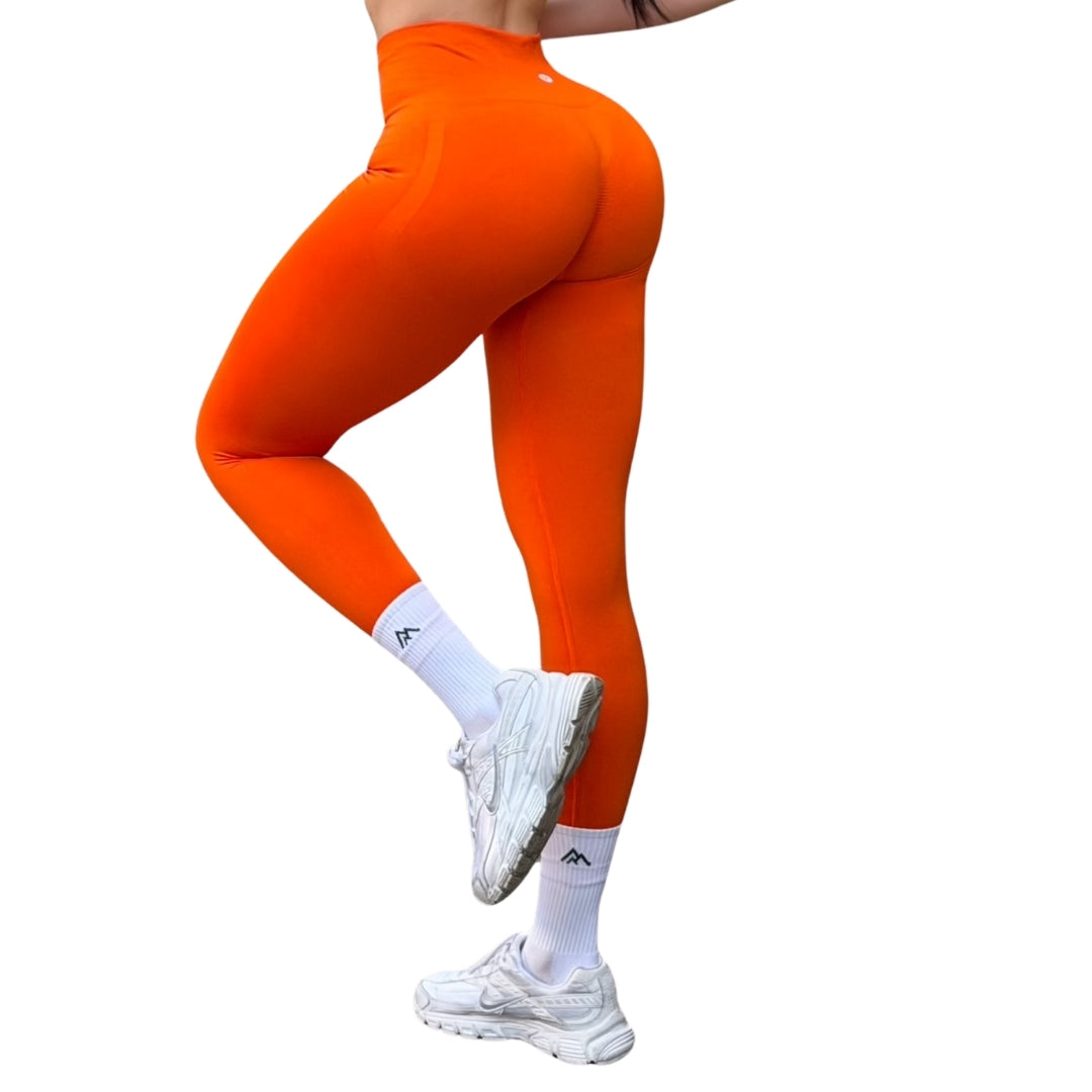 ADRIANAOLIMPO® | Leggins - Leggings Burbuja + Push Up | Seamless Compresión - Naranja | Ropa deportiva para mujer Elite HotSale Blackfriaday Envío Gratis a México. Mayoreo Menudeo Ofertas Exclusivas