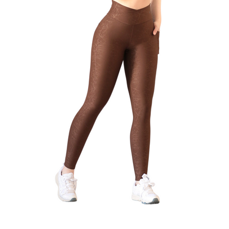 ADRIANAOLIMPO® | Leggins - Leggings básico con bolsillos | Supplex Stretch, Relieves Rive - Café | Ropa deportiva para mujer Elite HotSale Blackfriaday Envío Gratis a México. Mayoreo Menudeo Ofertas Exclusivas