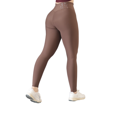 Leggings básico | Supplex Stretch, Liso – Café