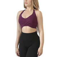 Top con copas | Alto Impacto, Liso – purpura