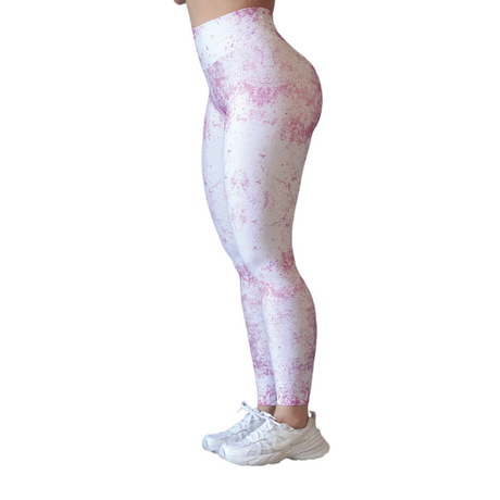 Leggings push up | Supplex Stretch, Liso Old – Blanco Rosa