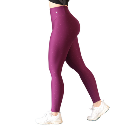 Leggings push up | Supplex Stretch, Relieves Polka – Morada