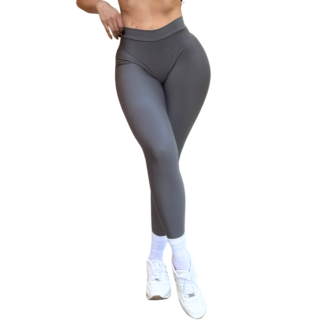 LEGGINS ADRIANA OLIMPO:  V DEEP, EFECTO PUSH UP, TEXTIL LISO.