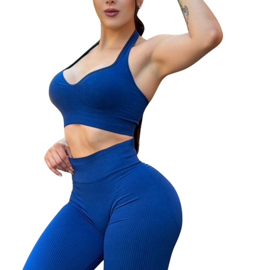 ADRIANAOLIMPO® | Top - Top Halter Deportivo | Dashian Slim – Majestic Blue | Ropa deportiva para mujer Elite HotSale Blackfriaday Envío Gratis a México. Mayoreo Menudeo Ofertas Exclusivas