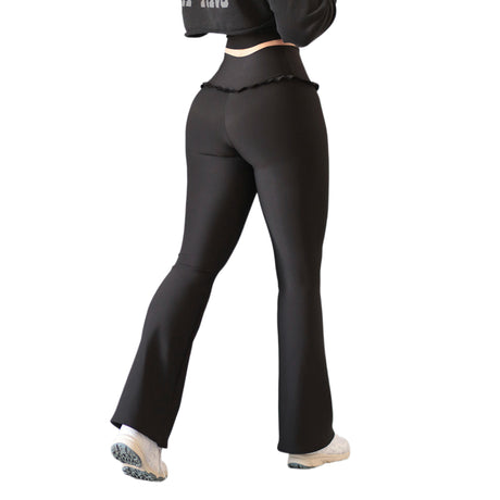 Leggings básico Campana | Supplex Stretch, Liso Ballerina – Negro