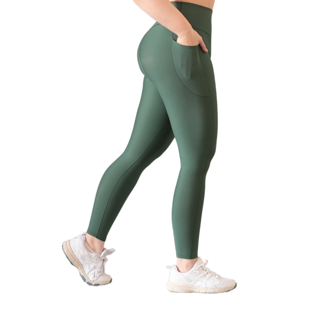 ADRIANAOLIMPO® | Leggins - Leggings básico con bolsillos | Supplex Stretch, Liso – Verde | Ropa deportiva para mujer Elite HotSale Blackfriaday Envío Gratis a México. Mayoreo Menudeo Ofertas Exclusivas